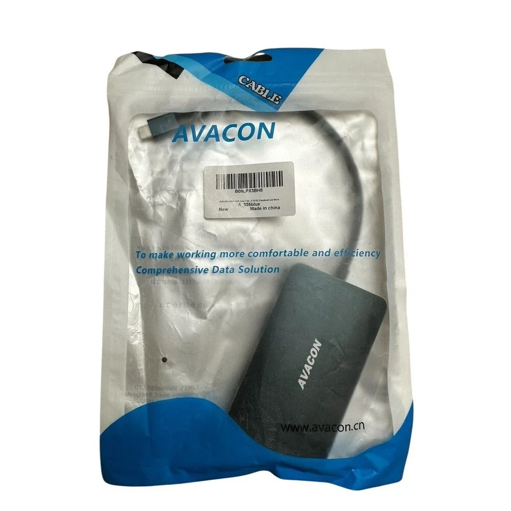 USB C HUB, 6-in-1 USB Type-C 4K HDMI VGA Hub with HDMI VGA USB 3.0